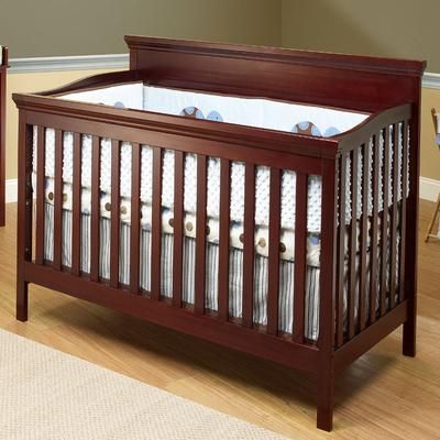 SB2 Katherine 2 Piece Nursery Set in Merlot - Crib & Princeton 3 Drawer Dresser