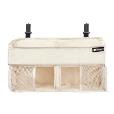 4moms Breeze 5 Plus Playard + Diaper Storage Caddy Bundle - Birch
