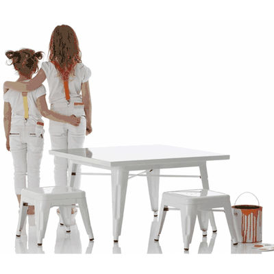 Little Nest Industry Table & Stool Set in White