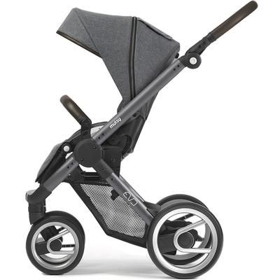 Mutsy Evo Stroller, Farmer Collection - Blue Grey/Fishbone Dawn