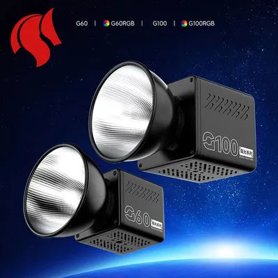 MIAOTU G100 RGB LED Video Light 60W/100W Portable COB Light 2700K-6500K for Photography YouTube TikTok Studio Vlog