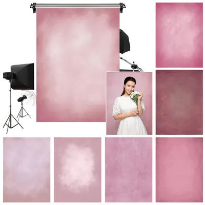 Pink Gradient Texture Photography Backdrop Customized Birthday Party Decor Wedding Scene Maternity