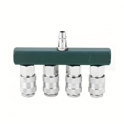 TEMU Air Hose 4 Way Air Hose 1/4 In Npt Thread Air Accessories Fittings Pneumatic Air In Air Hose