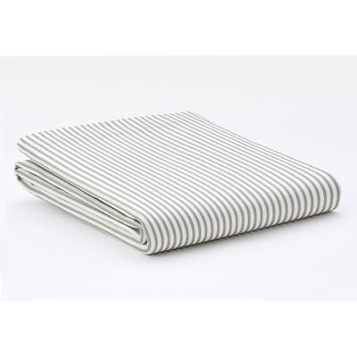 Mix and Match Flat Sheet by BrylaneHome in Green Stripe (Size QUEEN)