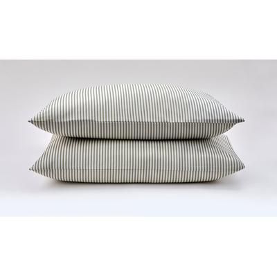 Mix and Match Pillowcase by BrylaneHome in Green Stripe (Size STAND)