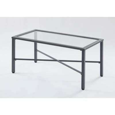 Riviera Steel Coffee Table by BrylaneHome in Black
