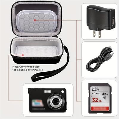 TEMU Ccd Camera Bag, Mini Portable Eva Storage Case, Multifunctional Micro Digital Storage Bag, Hard Bag, Machine Bag