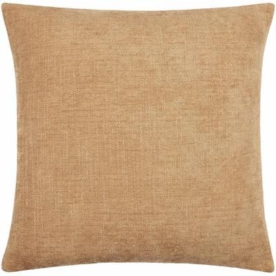 Zihna 18" Square Modern Camel/Tan/Gray Throw Pillow - Boutique Rugs