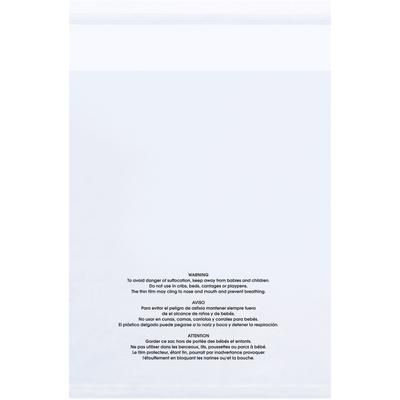 9 x 12" - 1.5 Mil (100 Pack) Resealable Suffocation Warning Poly Bags w/Vent Holes, Case Of 100 (PMV091215100)