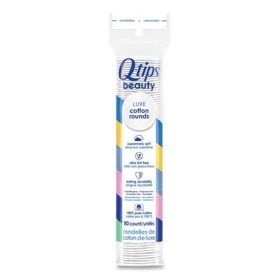 Q-tips® 030521004573 Beauty Rounds, 80 Count, 12 Packs/Carton - Case of 960 UNI030521004573