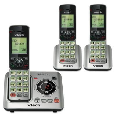 Vtech CS66293 CS6629-3 Cordless Digital Answering System, Base and 2 Additional Handsets