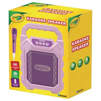 Crayola CBX210PM Karaoke Speaker, Bluetooth, Purple MIGCBX210PM