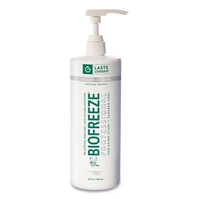 Biofreeze® 13431 Fast Acting Menthol Pain Relief Topical Analgesic, Colorless Gel, 32 oz Pump Bottle BIF13431