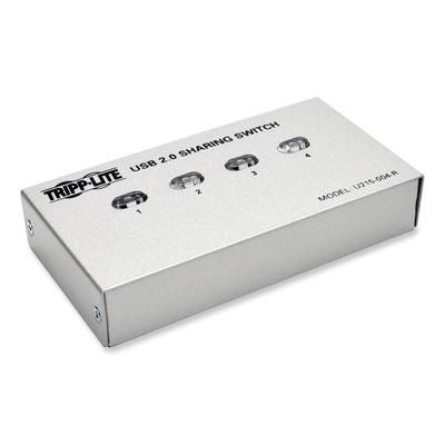 Tripp Lite U215-004-R USB 2.0 Printer/Peripheral Sharing Switch, 4 Ports TRPU215004R