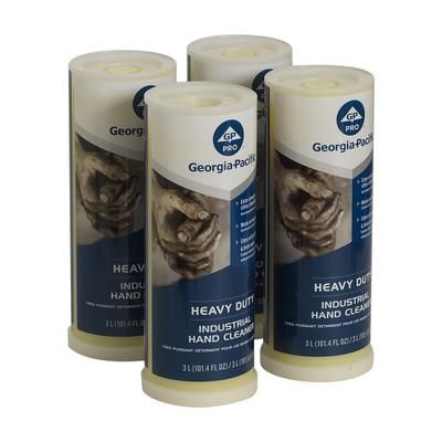 Georgia-Pacific Professional Series Heavy-Duty Industrial Liquid Hand Soap Cleaners, Citrus Scent, 101.4 Oz, Carton Of 4 Bottles