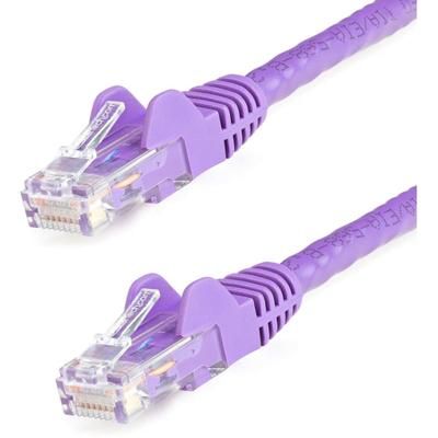 Startech.com 14 Ft Purple Cat6 Patch Cable With Snagless Rj45 Connectors - Cat6 Ethernet Cable - 14 Ft Cat6 Utp Cable - First End: 1 X Rj-45 Male Network - Second End: 1 X Rj-45 Male Network - Patch Cable - Gold Plated Connector
