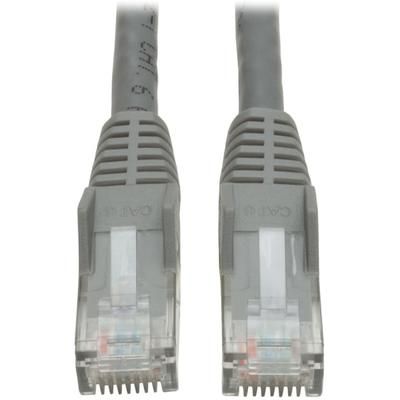 Eaton Tripp Lite Series Cat6 Gigabit Snagless Molded (Utp) Ethernet Cable (Rj45 M/m), Poe, Gray, 15 Ft(4.57 M) - Patch Cable - Rj-45 (M) To Rj-45 (M) - 15 Ft - Utp - Cat 6