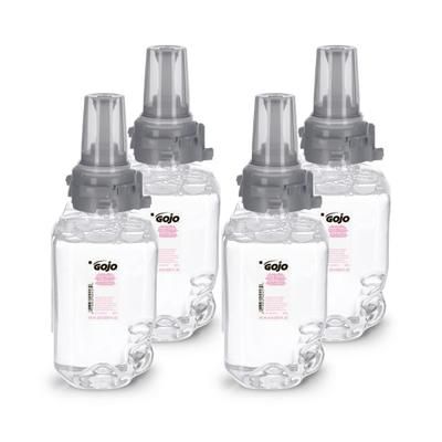 Gojo Adx-7 Clear & Mild Foam Hand Wash Soap, Unscented, 23.6 Oz, Case Of 4 Refills