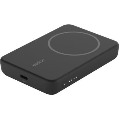 Belkin Magnetic Wireless Power Bank 5K Stand - For Iphone 13 Pro, Iphone 12 - 5000 Mah - Black