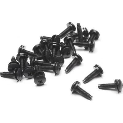 Sanus Component Series Av Rack Mount Screws - Pack Of 100 - Black - Rack Screw - Truss - Black - 100 / Bag