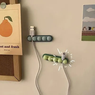 Silicone Cable Management Clip Table And Bedside Table Wire organizer Charging Cable Bracket Clip