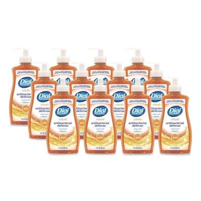 Dial Professional Antibacterial Defense Gold Hand Soap + Aloe, Original, 11 oz Pump Bottle, 12/Carton (DIA35470)