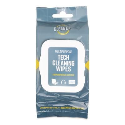 Digital Innovations ScreenDr Device and Screen Cleaning Wipes, 10-Ply, 6.88" x 3.9", Unscented, White/Gray, 20/Pack (ASP32566)
