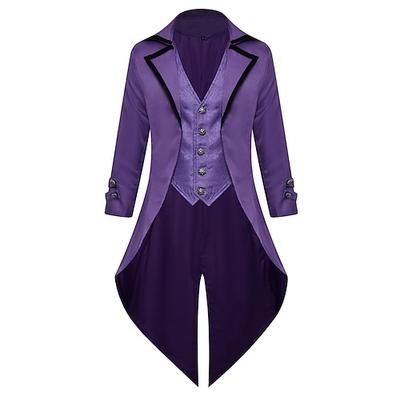 Punk Gotico Medievale Steampunk Cappotto Mascherata Vampiro Medico della peste Costume Per uomo Stile Steampunk Carnevale Mascherata Feste Adulti Cappotto