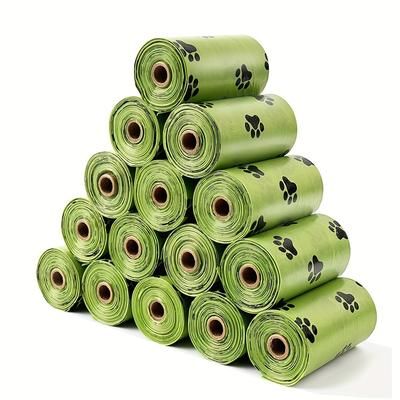 TEMU 120pcs Leak-proof Waste Bags With Cute Paw , Eva Material - Pet Outdoor , Pet Waste Disposal|functional Pet Product|leakproof Waste Bags