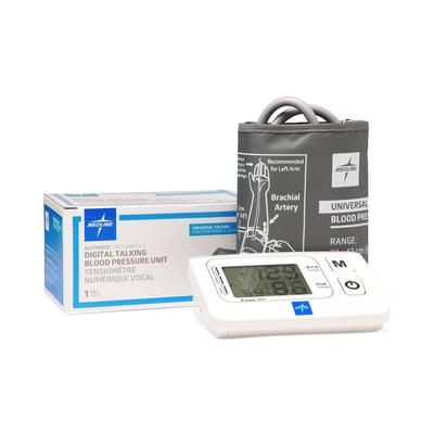Medline Automatic Digital Blood Pressure Unit with Universal-Sized Cuff and Talking Feature, 1 EA (MDS1001UT)