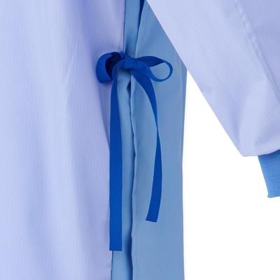 Medline Blockade Reusable Cover Gown, 1-Ply, Ceil Blue, AngelStat Back, Ties at Neck and Back, Size XL, 12/DZ (MDT012090XL)