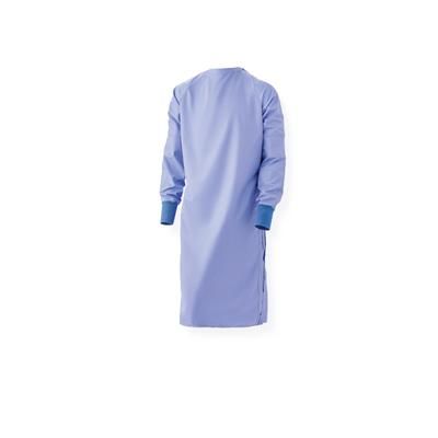 Medline Blockade Reusable Cover Gown, 2-Ply, Ceil Blue, Ties at Neck and Back, Size XL, 12/DZ (MDT012083XL)