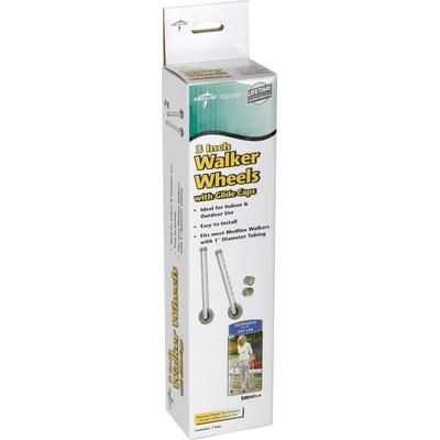 Medline 3" Casters for Walker, 2/ST (MDS86615W)