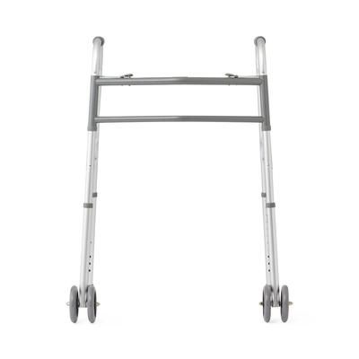 Medline Adult Bariatric Folding Walker, 2 Button, 500 lb. Capacity, Extra Wide, 5" Wheels, 1/CS (MDS86410XWW)