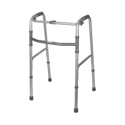 Medline Adult Folding Walker, 1 Button, 2/CS (MDS86615)