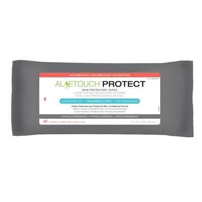 Medline AloeTouch PROTECT Skin Protectant Wipes with Dimethicone, 24 Wipes/Pack, 1 PK (MSC095281H)