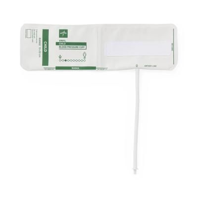 Medline Disposable Vinyl 1-Tube BP Cuff with Bayonet Connector, Child, 5/BX (MDS9721HPV)