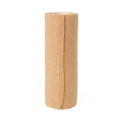Medline Nonsterile Self-Adherent Wrap, Tan, 6" x 5 yd. (15.2 cm x 4.6 m), 12/CS (PRM088006)