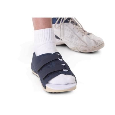 Medline Navy Rigid Post-Op Shoe, 11" x 3-5/6", Men's Size S, 1 EA (ORT30400MS)