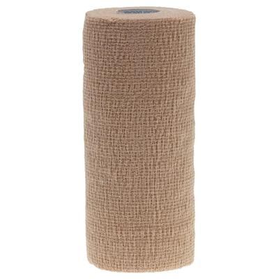 Medline CoFlex LF2 Quick-Stick Sterile Cohesive Bandages, Tan, 6" x 5 yd. (15.2 cm x 4.6 m), 1 EA (DYNJ089006H)