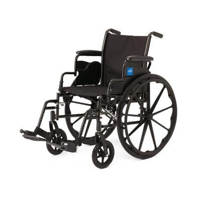 Medline K3 Guardian 18" Wide Wheelchair with Desk-Length Arms and Swing-Away Footrests, 1 EA (K3186N24S)