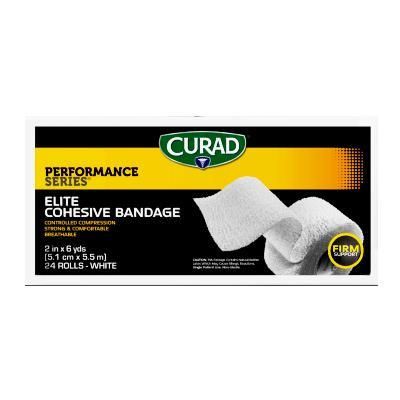 Curad Performance Series Cohesive Athletic Bandages, White, 2" x 6 yd., 24/CS (CUR286002W)