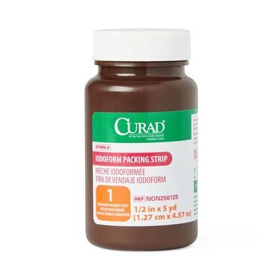 Curad Sterile Iodoform Gauze Packing Strips, 1/2" x 5 yd., 1 EA (NON256125H)