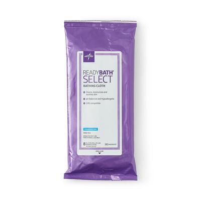 Medline ReadyBath SELECT Medium-Weight Washcloth, Fragrance Free, 8/Pack, 30/CS (MSC095107)