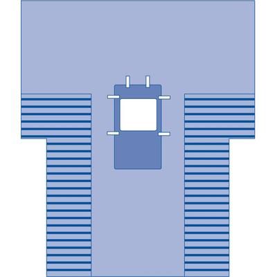 Medline Sterile Laparoscopic Abdominal Drape with 20" x 36 Absorbent Reinforcement and 12" x 13" Fenestration with Adhesive, 102" x 121" x 77", 12/CS