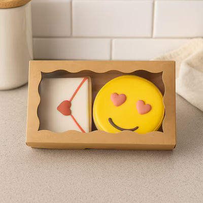 Kraft Paper Scalloped Window Box 7"x 1 1/2" x 4 5/16" 25 Pack WKRG74