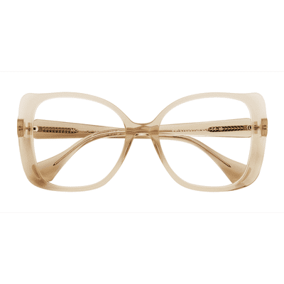 Female s horn Brown Acetate Prescription eyeglasses - Eyebuydirect s Monarch