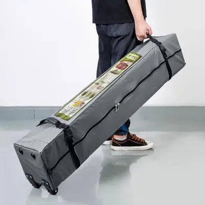 10x10ft Canopy Frame Organizer Bag with Wheels Heavy Duty Pop Up Carry Bag with Handles Durable
