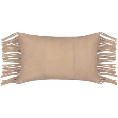 Muratbey 20" Square Rustic Tan Lumbar Pillow - Boutique Rugs