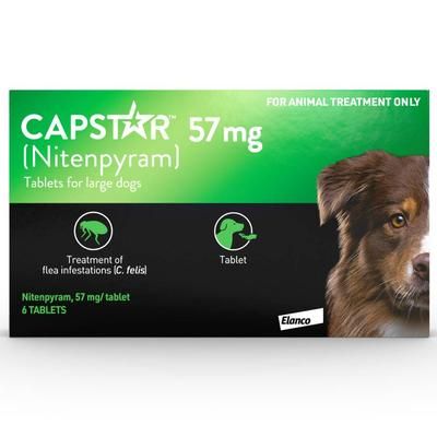 6 Pack Large Dogs 57mg CAPSTAR Dog Supplements